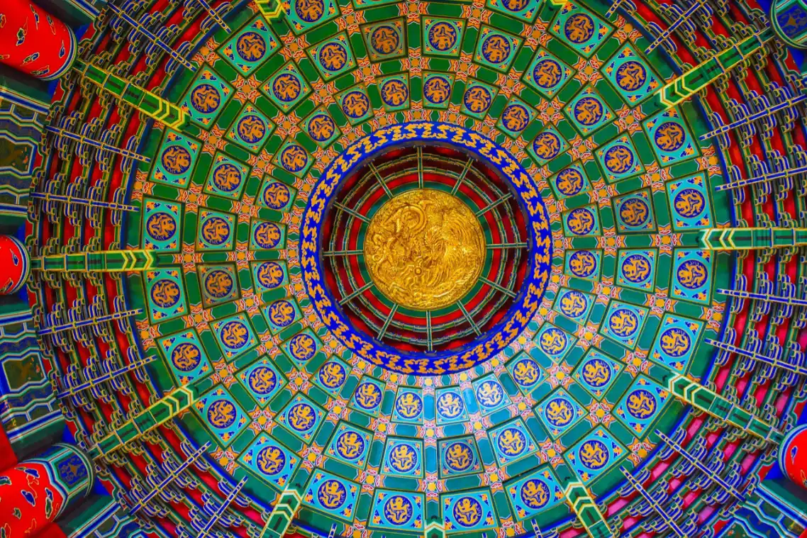 Plafond de temple